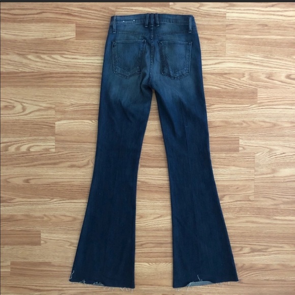 McGuire Highrise flare denim. Size 26. Raw hem. Fabric is amazingly comfortable. - Picture 3 of 6